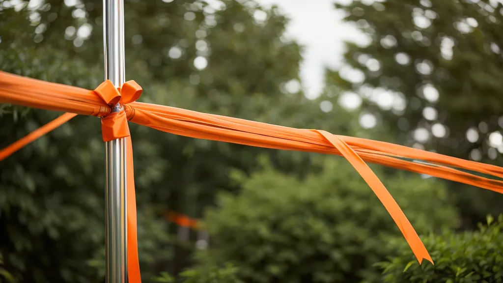 DIY ribbon-and-pole wind mapping tool used to assess turbulence for backyard wind turbine placement