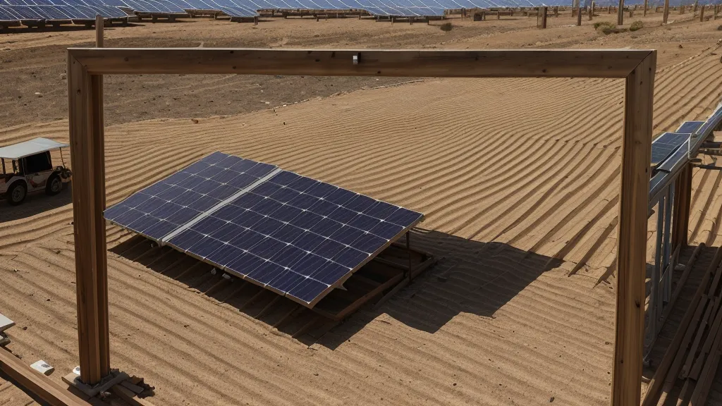 DIY solar panels mounted on a frame for a Phoenix home power project