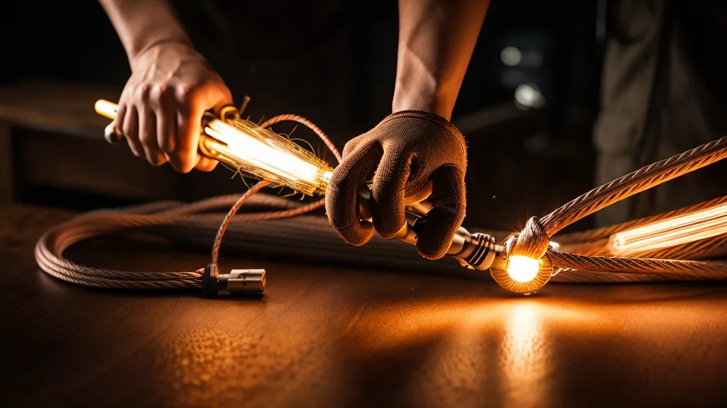 4 AWG battery cable and a crimping tool for wiring a 12v parallel battery bank