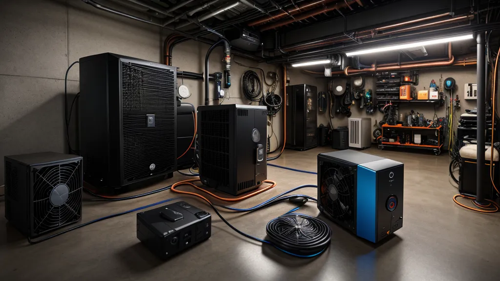 Active cooling fans installed on a DIY magnetic generator to prevent overheating.