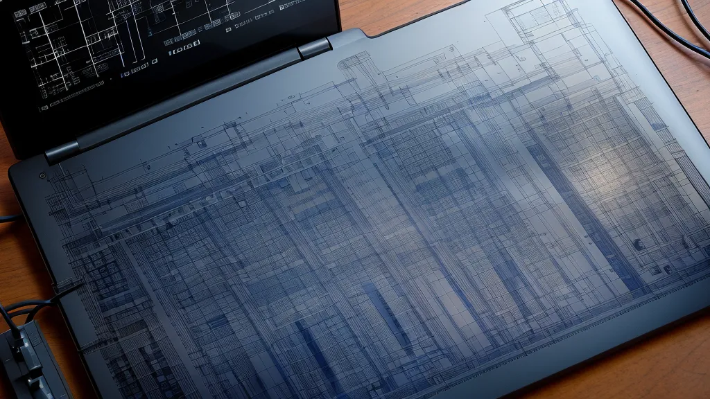 Digital blueprints for the Energy Revolution System open on a laptop during DIY energy testing
