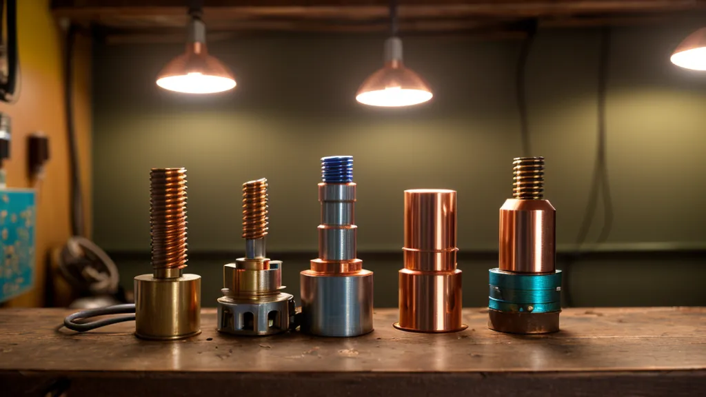 Three DIY energy prototypes, including the Orgone Motor, compared side by side on a Phoenix garage workbench